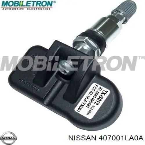 407001LA0A Nissan sensor de presion de neumaticos