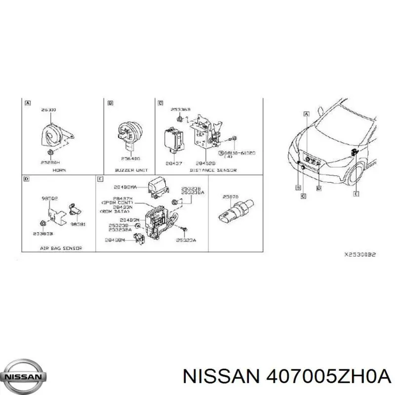 Comprar 407005ZH0A Nissan/Infiniti TPMS