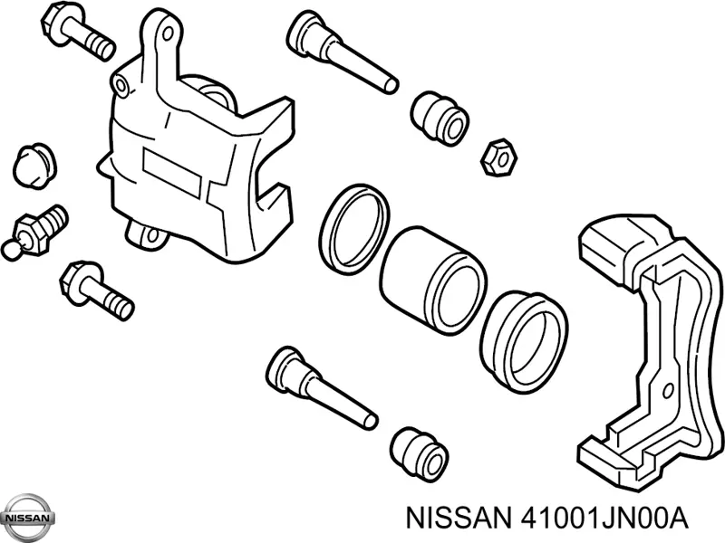 Pinza de freno delantera derecha Nissan/Infiniti 41001JN00A precio, desde 77,62 EUR