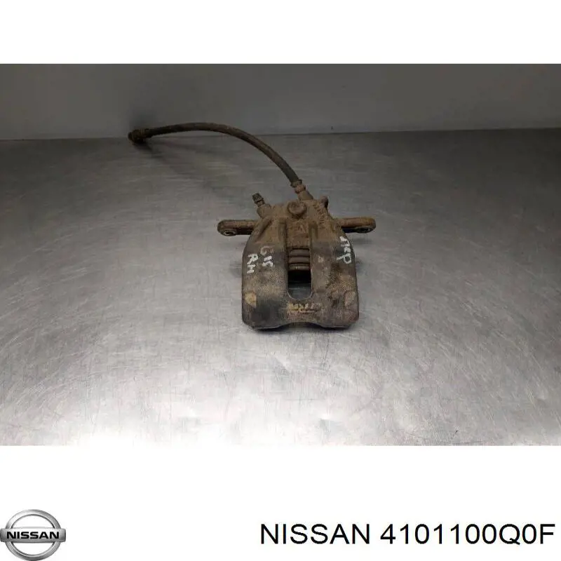 4101100Q0F Nissan/Infiniti Pinza de freno delantera derecha