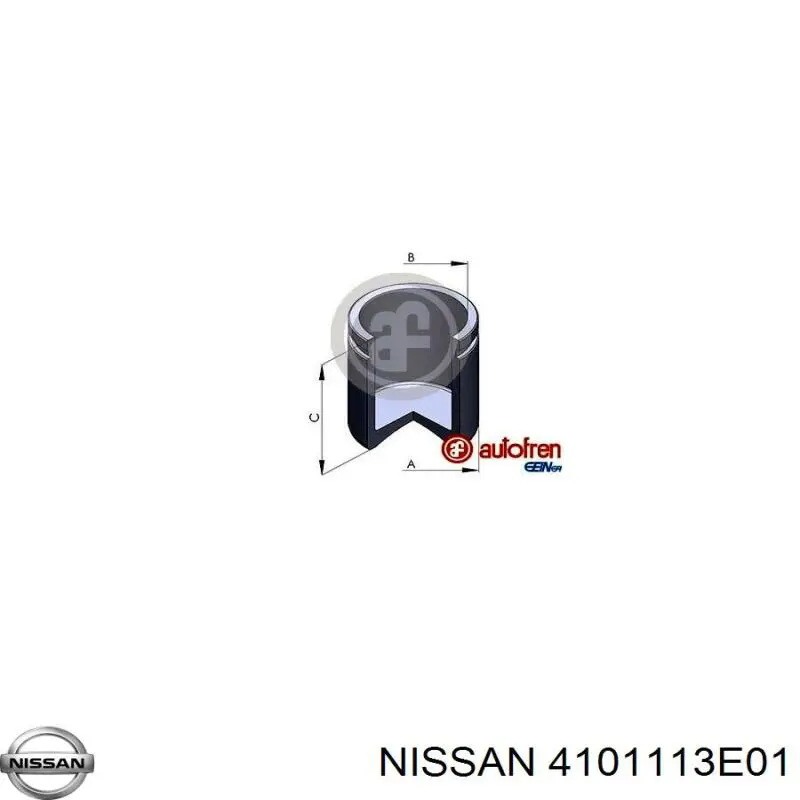 4101113E01 Nissan pinza de freno delantera izquierda
