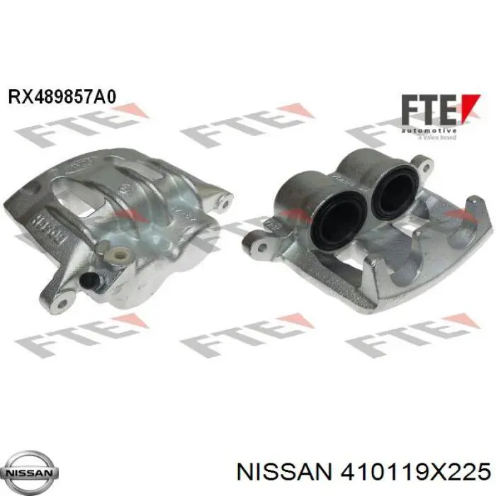 Comprar 410119X225 Nissan/Infiniti Pinza de freno delantera izquierda