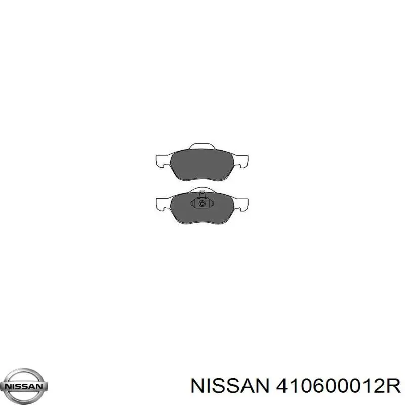 410600012R Nissan pastillas de freno delanteras