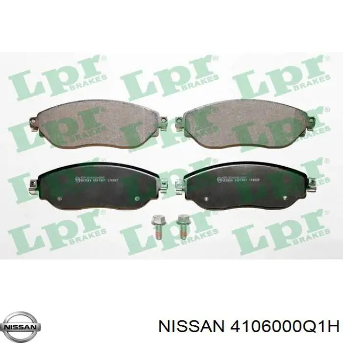 4106000Q1H Nissan pastillas de freno delanteras