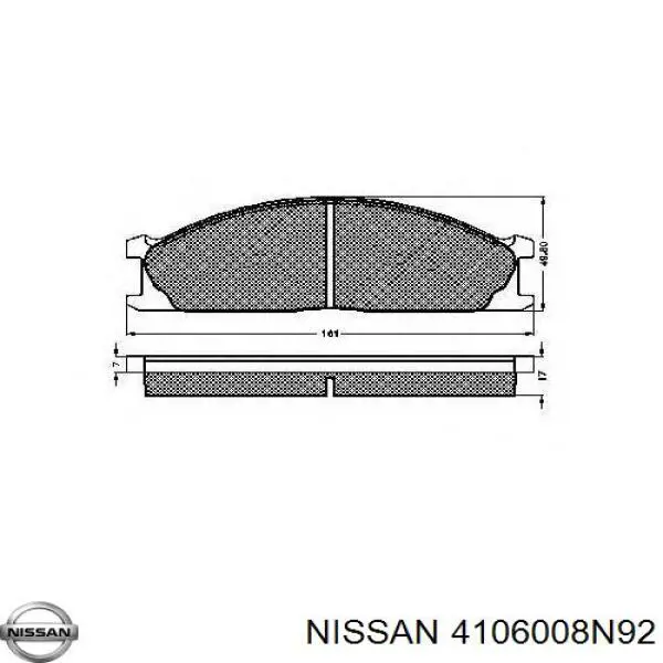 Pastillas de freno delanteras Nissan Terrano 1 WD21