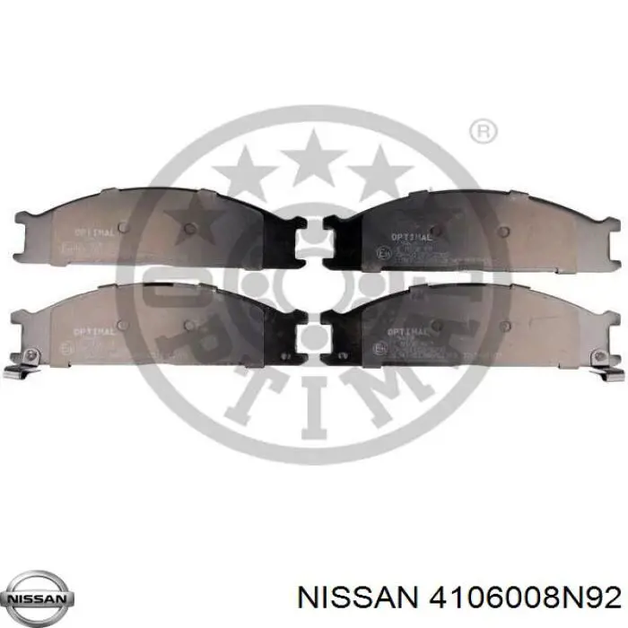 Pastillas de freno delanteras Nissan Terrano 1 WD21