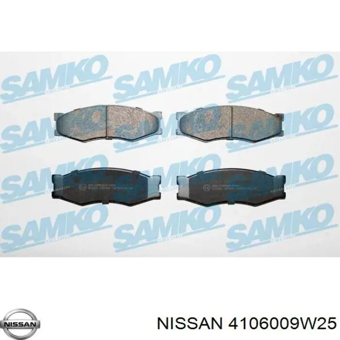 Comprar 4106009W25 Nissan/Infiniti Pastillas delanteras de freno