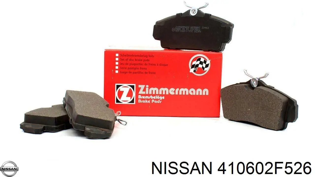 410602F526 Nissan pastillas de freno delanteras