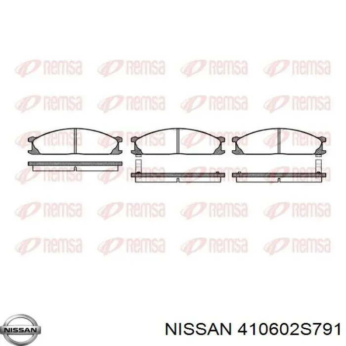 Pastillas de freno delanteras Nissan Terrano 1 WD21
