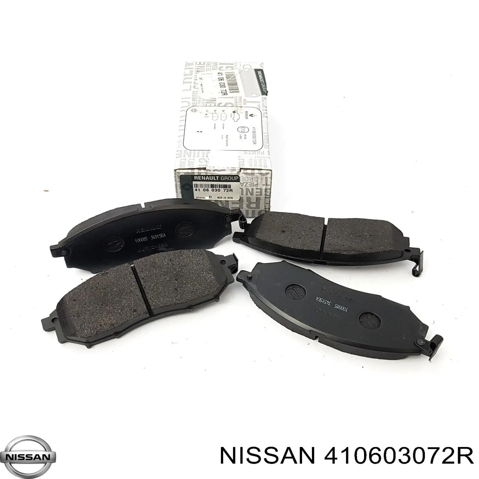 410603072R Nissan pastillas de freno delanteras