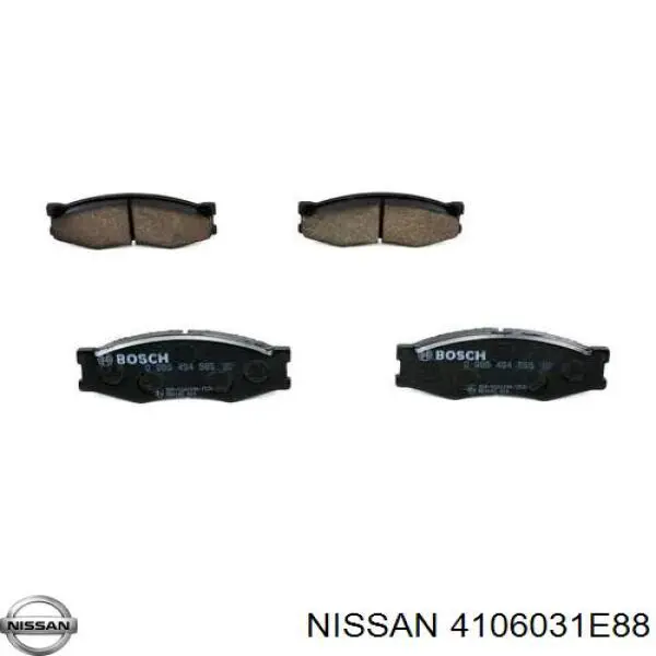 4106031E88 Nissan pastillas de freno delanteras