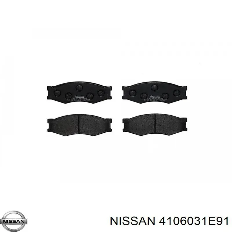 4106031E91 Nissan pastillas de freno delanteras