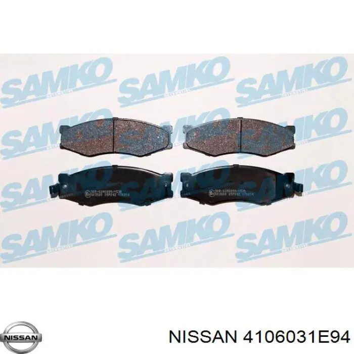 4106031E94 Nissan pastillas de freno delanteras