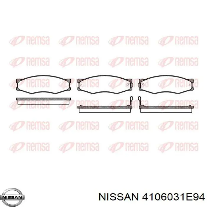 Comprar 4106031E94 Nissan/Infiniti Pastillas delanteras de freno