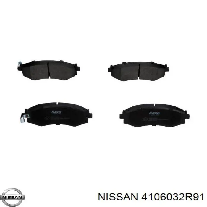 4106032R91 Nissan pastillas de freno delanteras