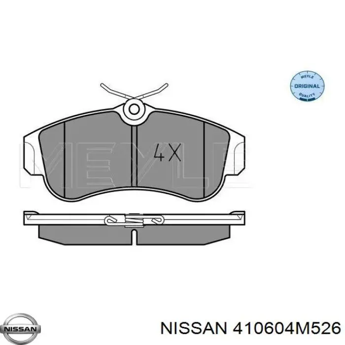 Pastillas freno delanteras Nissan/Infiniti 410604M526 precio, desde 26,57 EUR