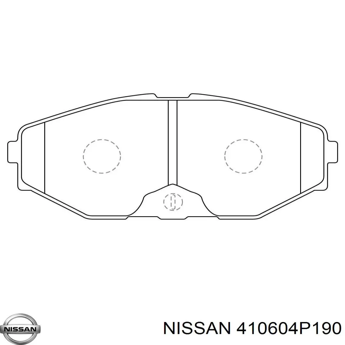410604P190 Nissan pastillas de freno delanteras