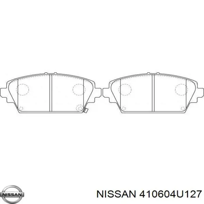 Pastillas freno delanteras Nissan/Infiniti 410604U127 precio, desde 27,74 EUR