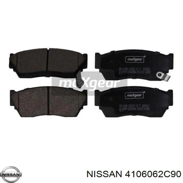 4106062C90 Nissan pastillas de freno delanteras