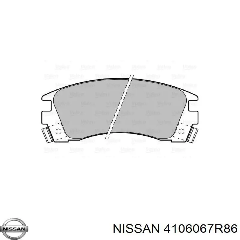 4106067R86 Nissan pastillas de freno delanteras