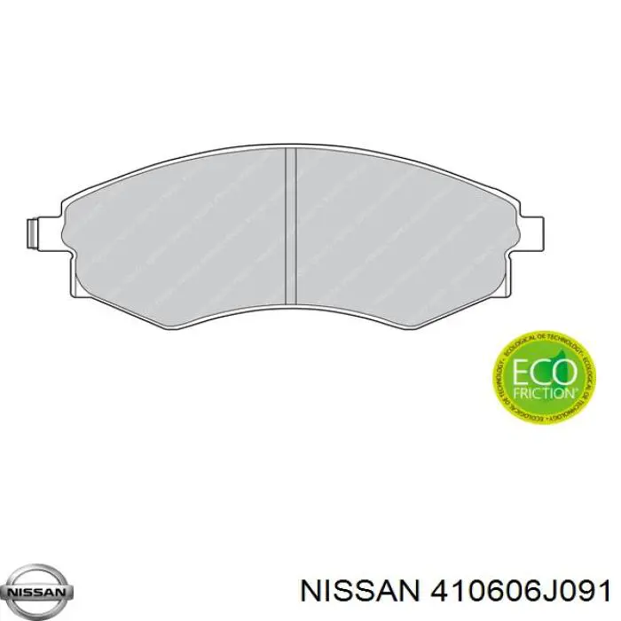Pastillas de freno 410606J091 Nissan/Infiniti