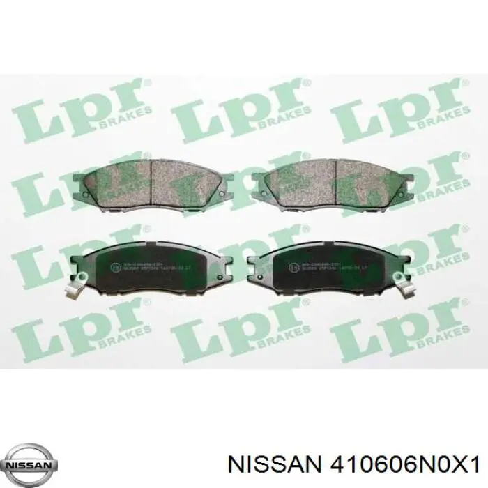 410606N0X1 Nissan pastillas de freno delanteras