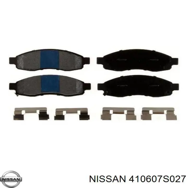 410607S027 Nissan pastillas de freno delanteras