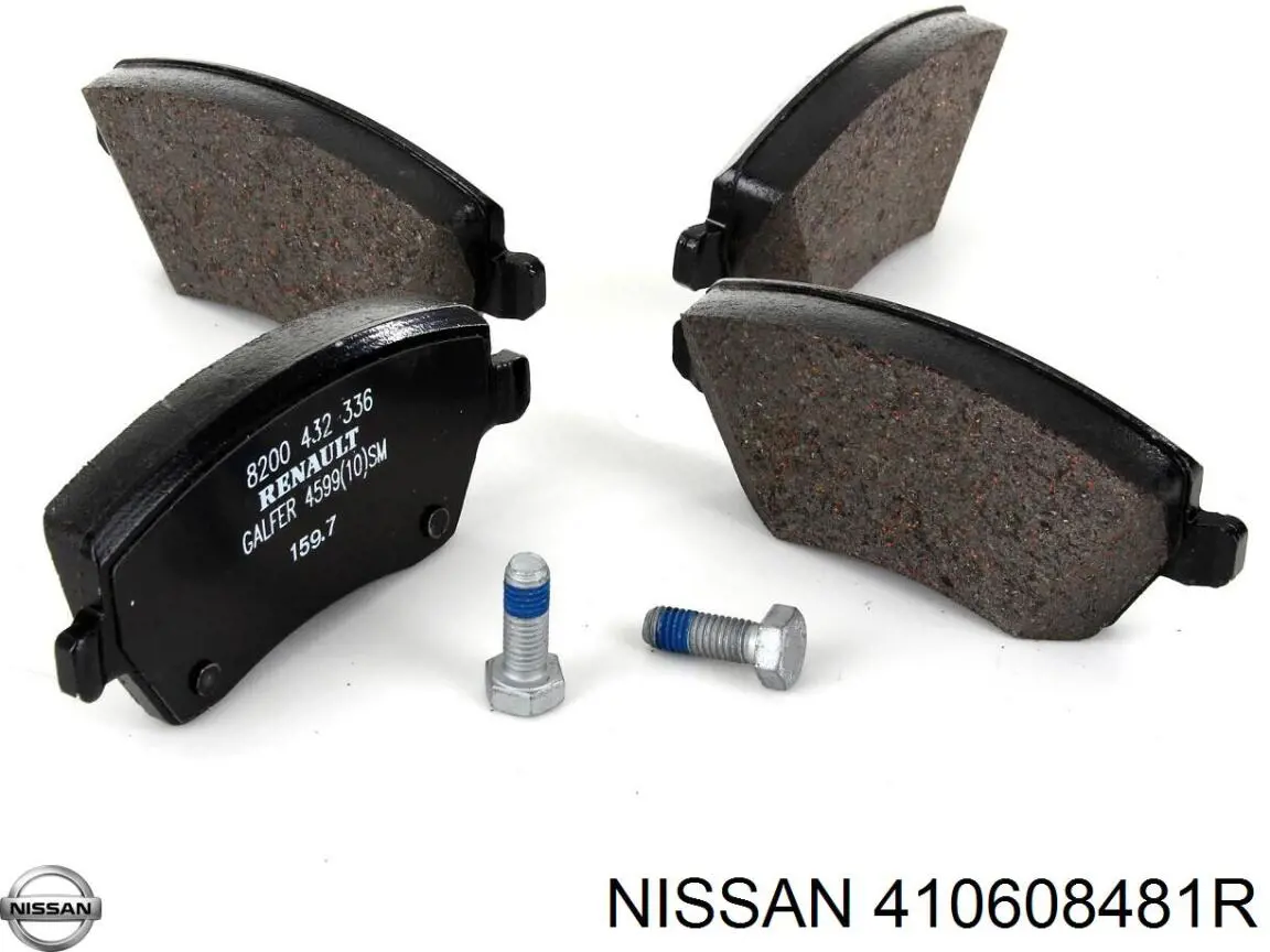 410608481R Nissan pastillas de freno delanteras
