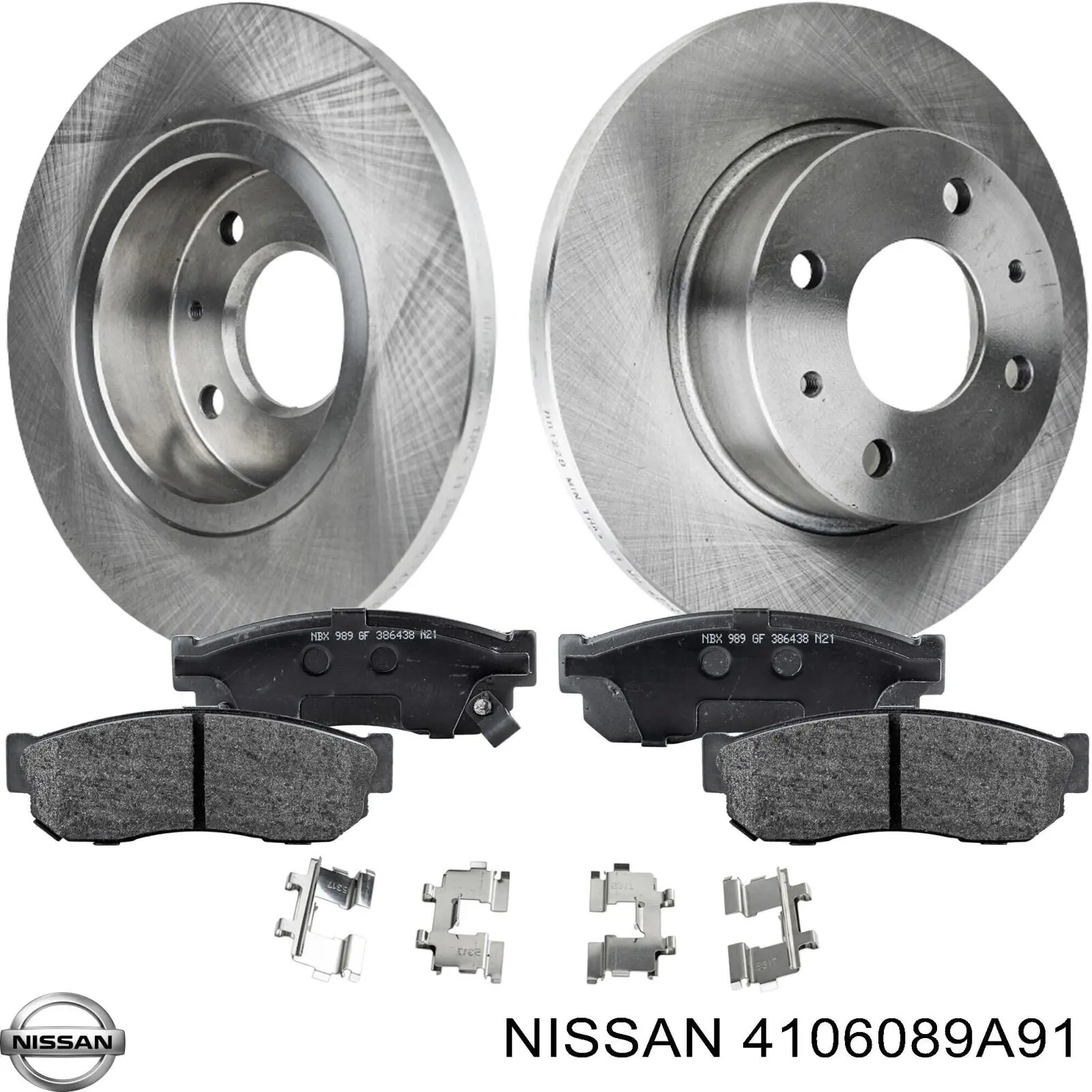 4106089A91 Nissan pastillas de freno delanteras