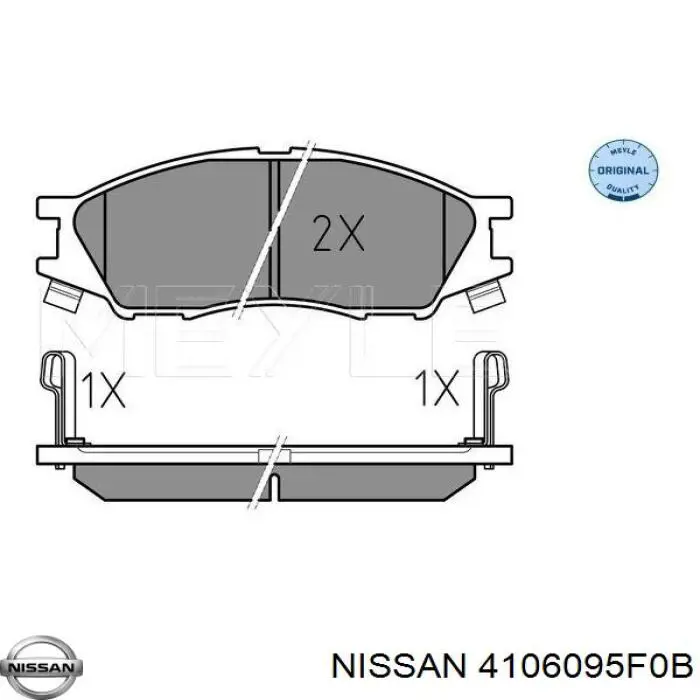 Pastillas freno delanteras Nissan/Infiniti 4106095F0B precio, desde 32,16 EUR