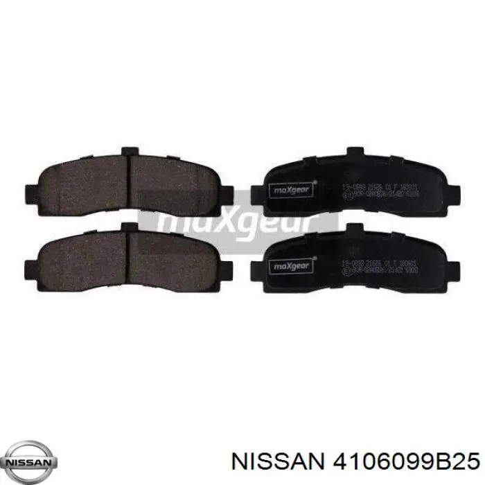 4106099B25 Nissan pastillas de freno delanteras