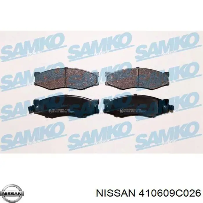 410609C026 Nissan pastillas de freno delanteras