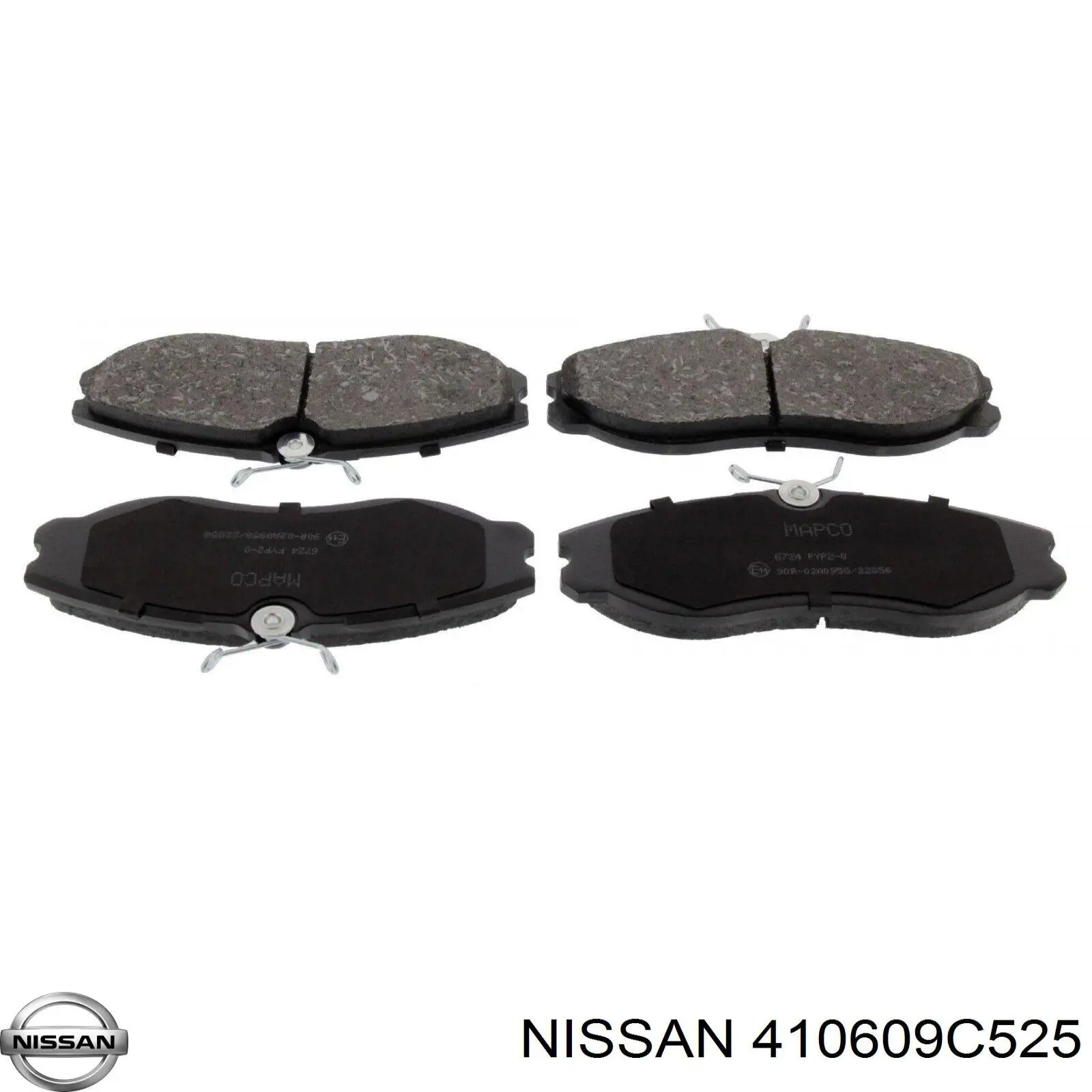 410609C525 Nissan pastillas de freno delanteras