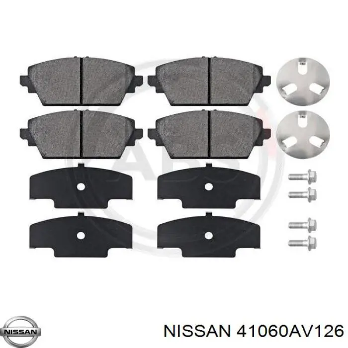 41060AV126 Nissan pastillas de freno delanteras