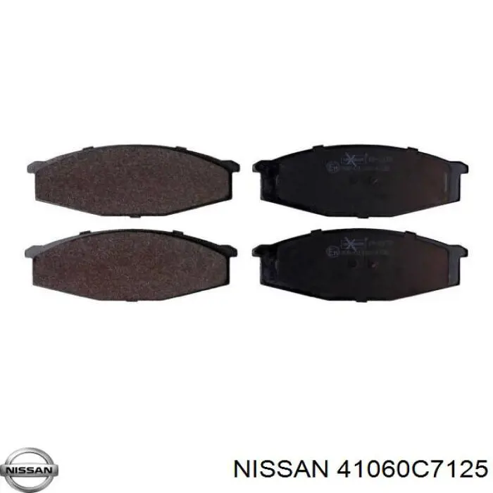 41060C7125 Nissan pastillas de freno delanteras