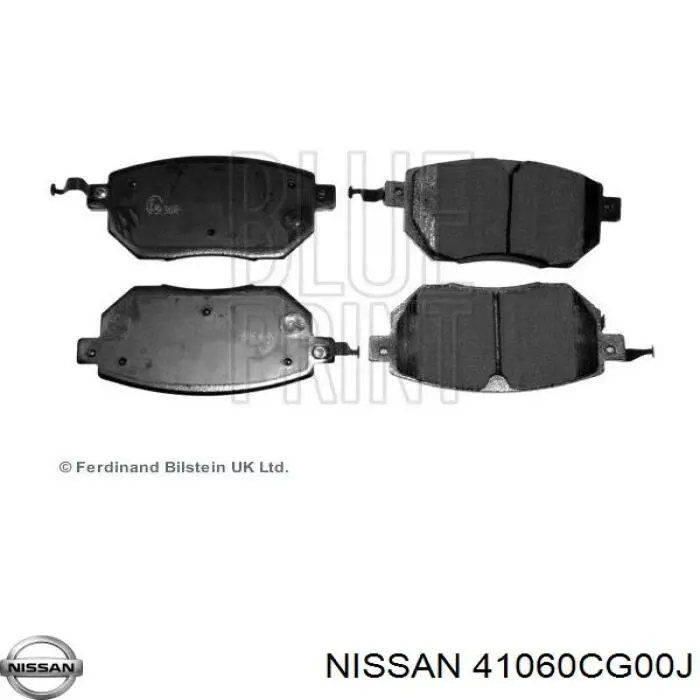 Comprar 41060CG00J Nissan/Infiniti Pastillas delanteras de freno