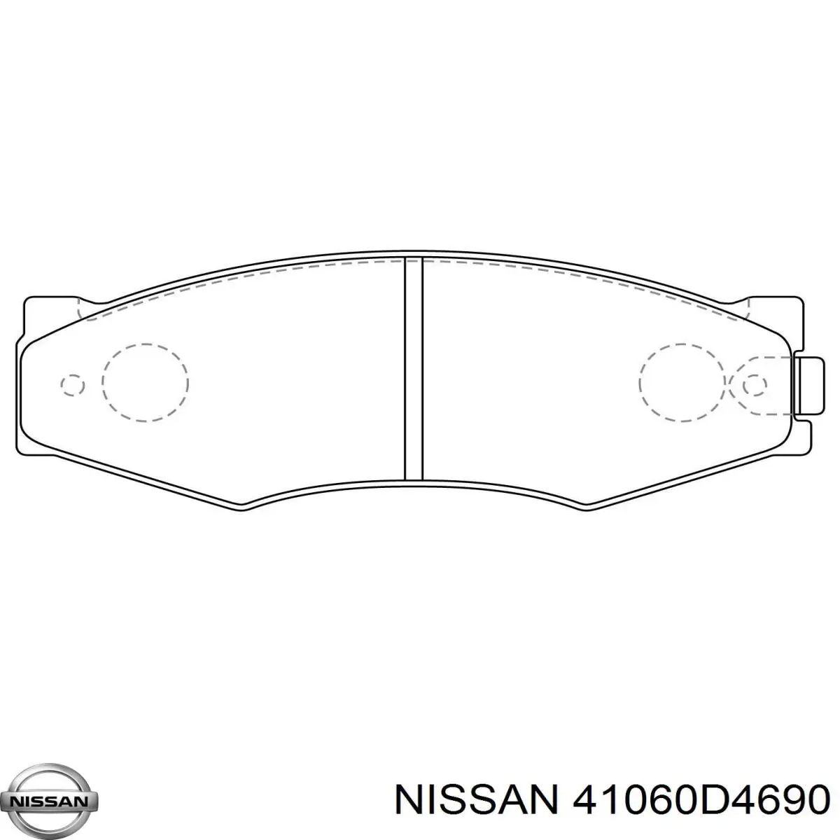 41060D4690 Nissan pastillas de freno delanteras