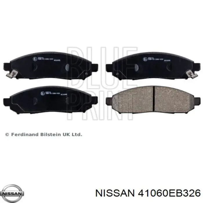 41060EB326 Nissan pastillas de freno delanteras