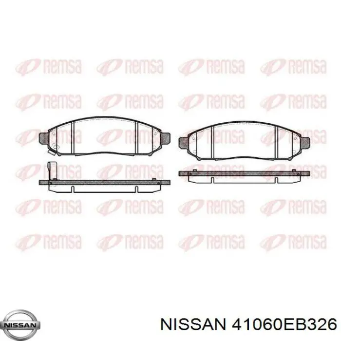 Pastillas freno delanteras Nissan/Infiniti 41060EB326 precio, desde 29,99 EUR