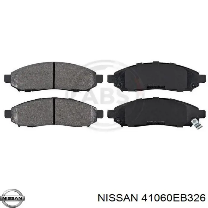 Comprar 41060EB326 Nissan/Infiniti Pastillas delanteras de freno
