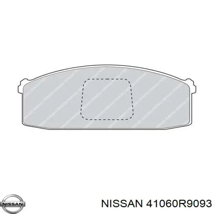 41060R9093 Nissan pastillas de freno delanteras