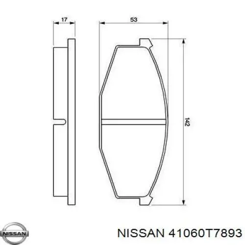 Pastillas de freno delanteras Nissan Patrol Y60