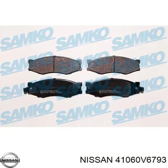 41060V6793 Nissan pastillas de freno delanteras