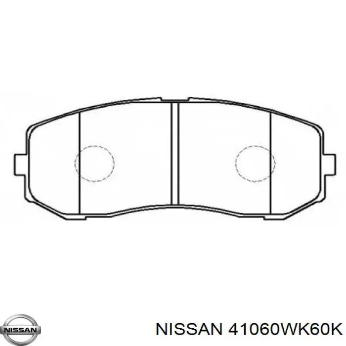 41060WK691 Nissan pastillas de freno delanteras