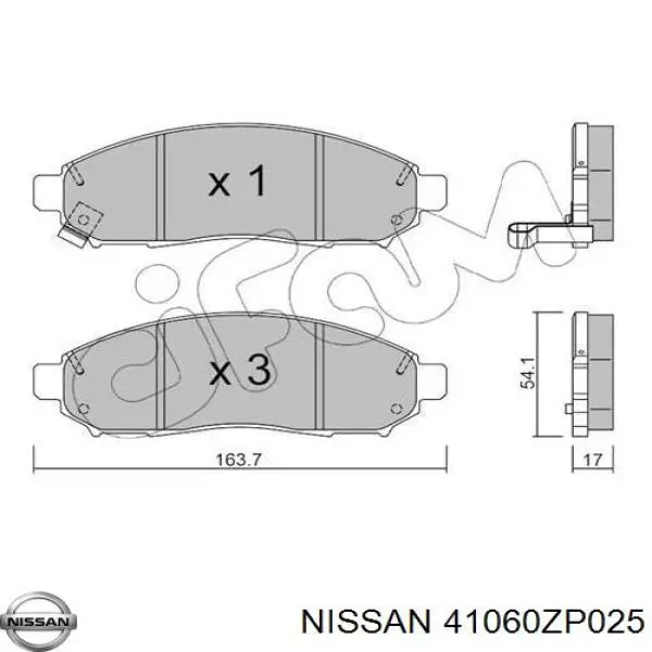 Pastillas freno delanteras Nissan/Infiniti 41060ZP025 precio, desde 29,99 EUR