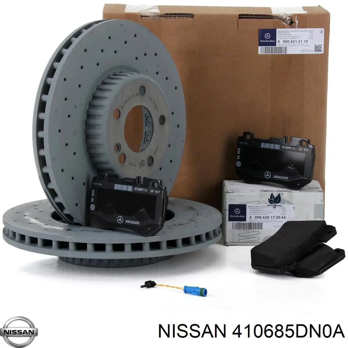 AK316200 Open Parts Sensor de desgaste de las pastillas de freno delanteras