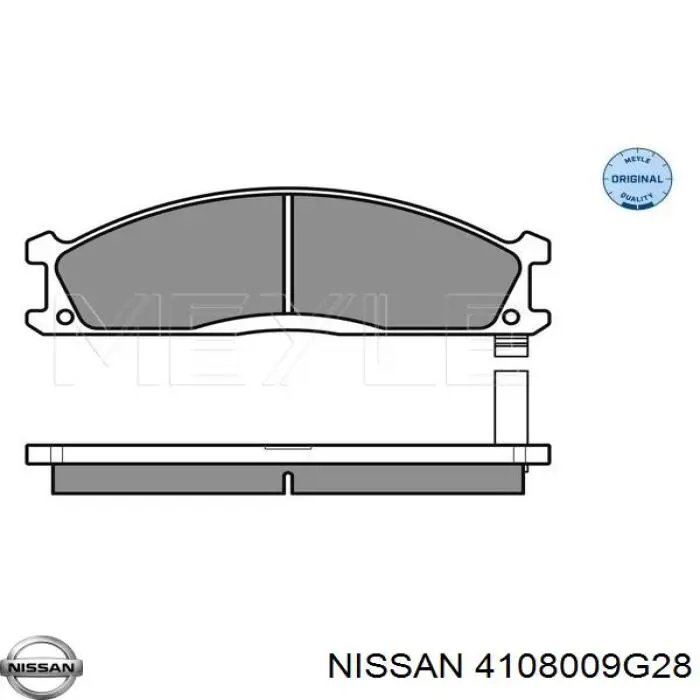 Comprar 4108009G28 Nissan/Infiniti Juego de resortes de sujeción de pastillas de freno delanteras