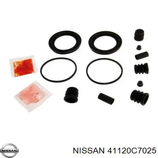 41120C7025 Nissan juego de reparación, pinza de freno delantero