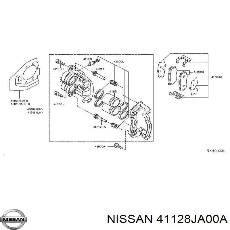 Comprar 41128JA00A Nissan/Infiniti 