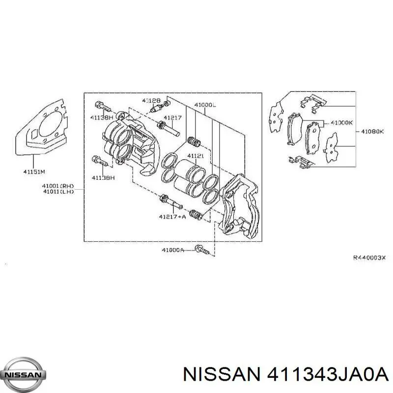  Nissan/Infiniti 411343JA0A precio, desde 8,15 EUR